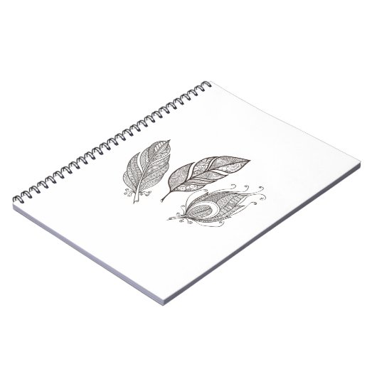 Carnet Griffonnage complexe de plume (Côté gauche)