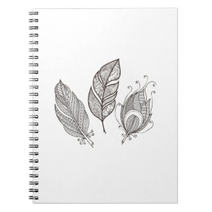 Carnet Griffonnage complexe de plume