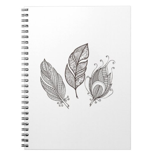 Carnet Griffonnage complexe de plume (Devant)