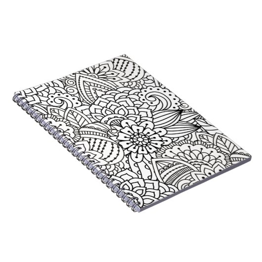 Carnet Griffonnage de conception de fleur (Côté Droit)