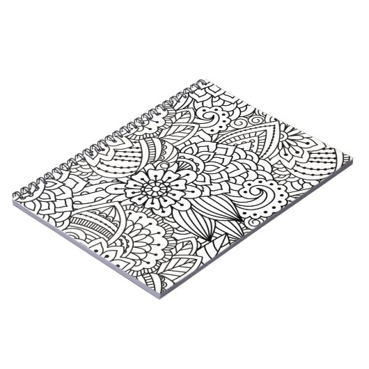 Carnet Griffonnage de conception de fleur (Côté gauche)