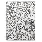 Carnet Griffonnage de conception de fleur (Devant)