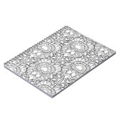 Carnet Griffonnage de motif de plume de paon (Côté gauche)