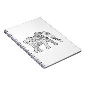 Carnet Griffonnage d'éléphant (Côté Droit)