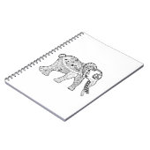 Carnet Griffonnage d'éléphant (Côté gauche)