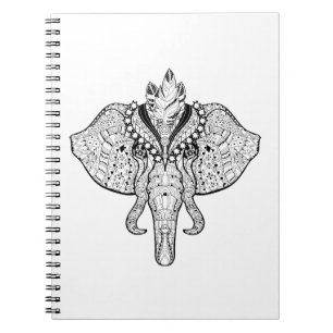Carnet Griffonnage d'éléphant de cirque