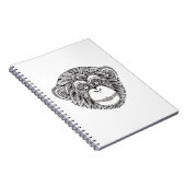 Carnet Griffonnage d'Illustartion de singe (Côté Droit)