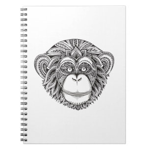 Carnet Griffonnage d'Illustartion de singe