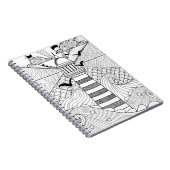 Carnet Griffonnage tiré par la main de phare (Côté Droit)