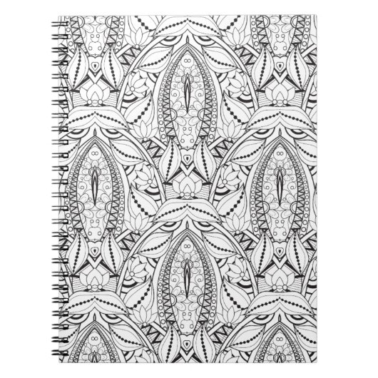 Carnet Griffonnage tribal abstrait (Devant)