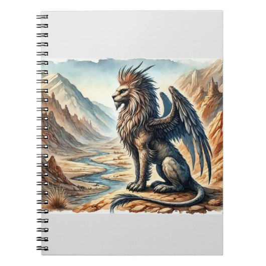 Carnet Griffons, Dragons et paysages désolés (Devant)