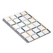 Carnet Grille colorée avec impressionniste d'espace négat (Côté Droit)