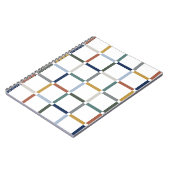 Carnet Grille colorée avec impressionniste d'espace négat (Côté gauche)