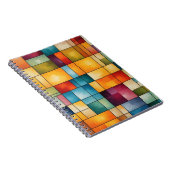 Carnet Grille de blocs de couleur - Art Abstrait (Côté Droit)