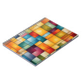 Carnet Grille de blocs de couleur - Art Abstrait (Côté gauche)