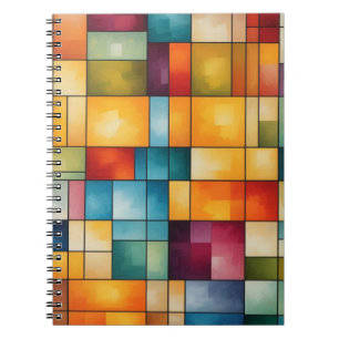 Carnet Grille de blocs de couleur - Art Abstrait