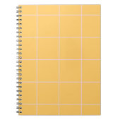 Carnet Grille de motif de vérification de couleur minimal (Devant)