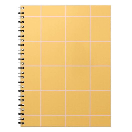 Carnet Grille de motif de vérification de couleur minimal (Devant)
