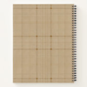 Carnet Grille subtile - marron (Dos)