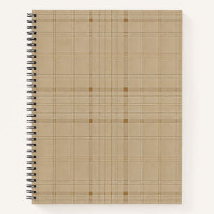 Carnet Grille subtile - marron