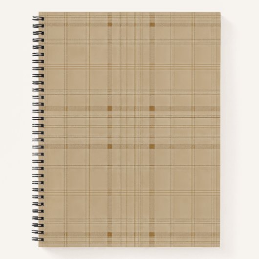 Carnet Grille subtile - marron (Devant)
