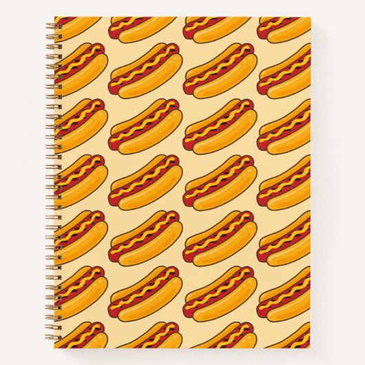 Carnet Grilled Hot Dog Pattern (Devant)