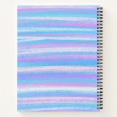 Carnet Grilles Acryliques Peintes Turquoise Rose violet (Dos)