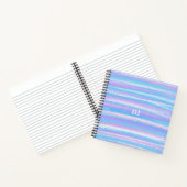 Carnet Grilles Acryliques Peintes Turquoise Rose violet (Intérieur)