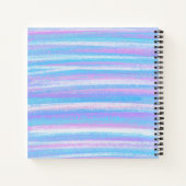Carnet Grilles Acryliques Peintes Turquoise Rose violet (Dos)