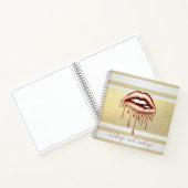 Carnet Grilles Or Modernes, Lèvres À Déchets Métalliques (Intérieur)