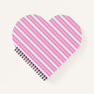 Carnet Grilles roses néon modernes avec effet 3D