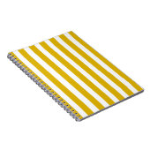 Carnet Grilles verticales jaunes et blanches de moutarde (Côté Droit)
