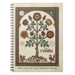 Carnet Grimoire Alchimique Rosa Occulta