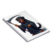 Carnet Grimper Reaper Rottweiler Chien (Côté Droit)