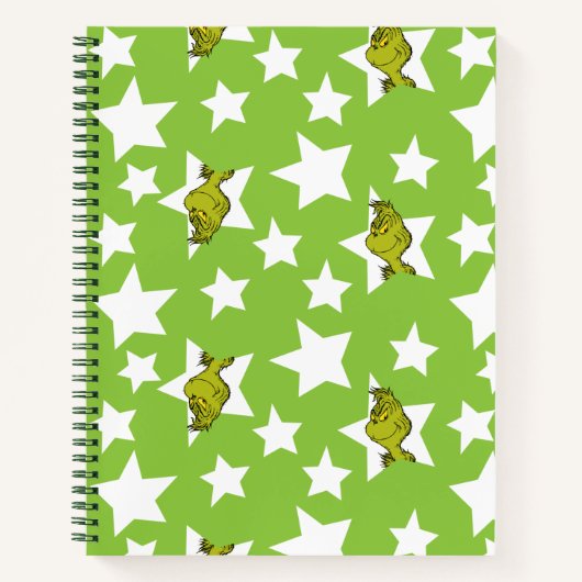 Carnet Grinch Peeking Star Pattern (Devant)