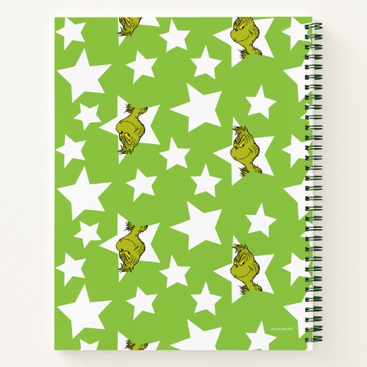 Carnet Grinch Peeking Star Pattern (Dos)
