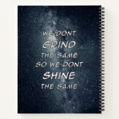 Carnet Grind & Shine Stars Inspiration Motivationnelle (Dos)