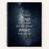 Carnet Grind & Shine Stars Inspiration Motivationnelle (Devant)