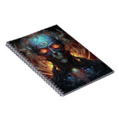 Carnet Grinning Evil Alien Homme Sci-Fi Art (Côté Droit)
