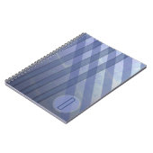 Carnet Gris Abstrait/Gris pourri/monogramme (Côté gauche)