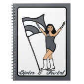 Carnet gris acier Dancer (Devant)