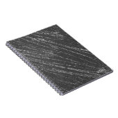Carnet Gris & Argent Moderne Marbre de Glam Concepteur de (Côté Droit)