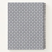 Carnet Gris avec rose (Dos)