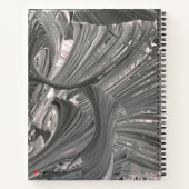 Carnet Gris blanc gris rose gris Abstrait 3D (Dos)