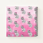 Carnet Gris et blanc tacheté Personnalisé (Dos)