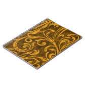 Carnet Gris floral, texture transparente haute résolution (Côté gauche)