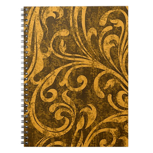 Carnet Gris floral, texture transparente haute résolution (Devant)
