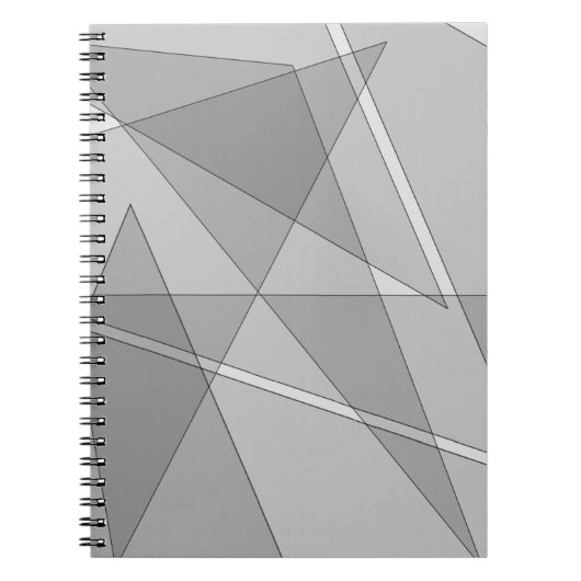 Carnet Gris géométrique (Devant)