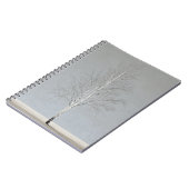 Carnet gris mou minimal de bouleau (Côté gauche)