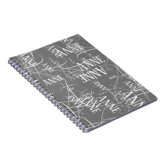 Carnet gris personnalisé (Côté Droit)